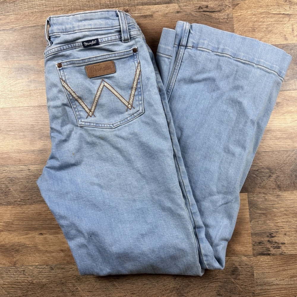 Wrangler Retro Women's High Rise Bootcut Jeans Blue Stretch Denim 5-Pocket 31x32